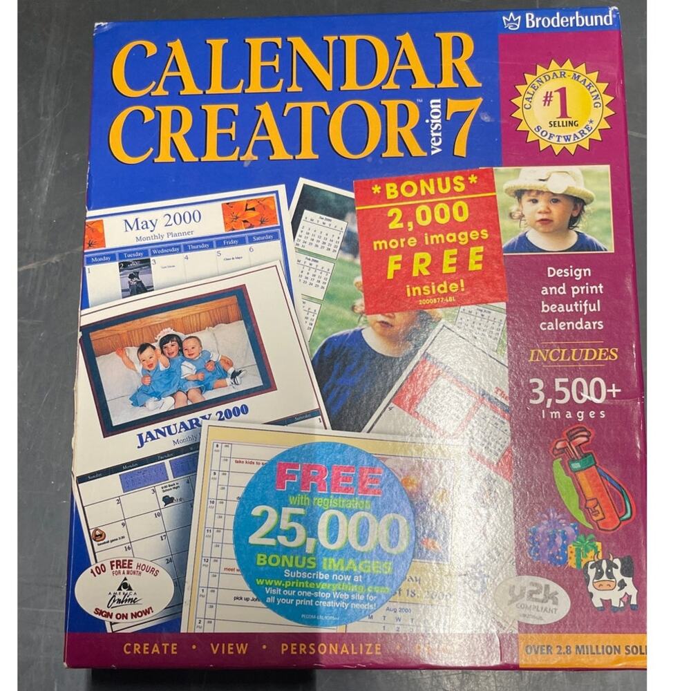 PC Lifestyles: Calendar Creator Version 7 By Broderbund (1999)